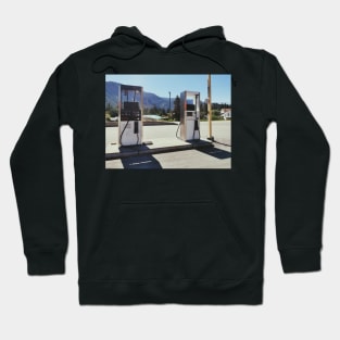 Historic old abandoned gas station in Hedley, BC, Canada. Hoodie